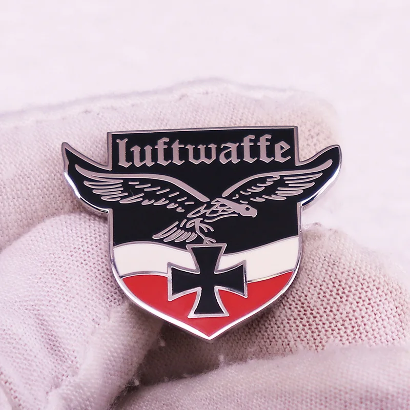 Жесткие эмалированные булавки с черным крестом немецкие военные Броши времен 2