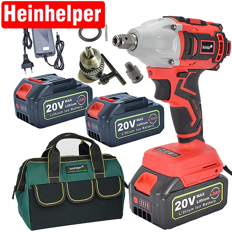 Cordless Brushless Electric Impact Socket Rechargeable Wrench Power