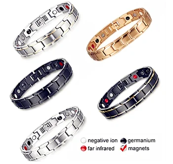 

Twisted Healthy Magnetic Bracelet Power Therapy Women Men Magnetic Hematite Titanium Steel Bracelet Detachable