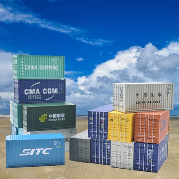 

HO scale Model Train Accessories 20ft shipping freight container Scale 1: 87 train model railway out
