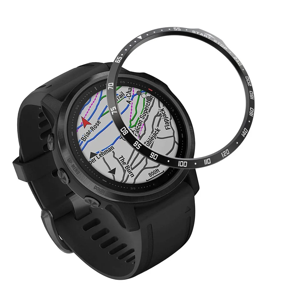 Для Garmin Fenix 6s весы часы кольцо клейкая крышка против царапин нержавеющая сталь
