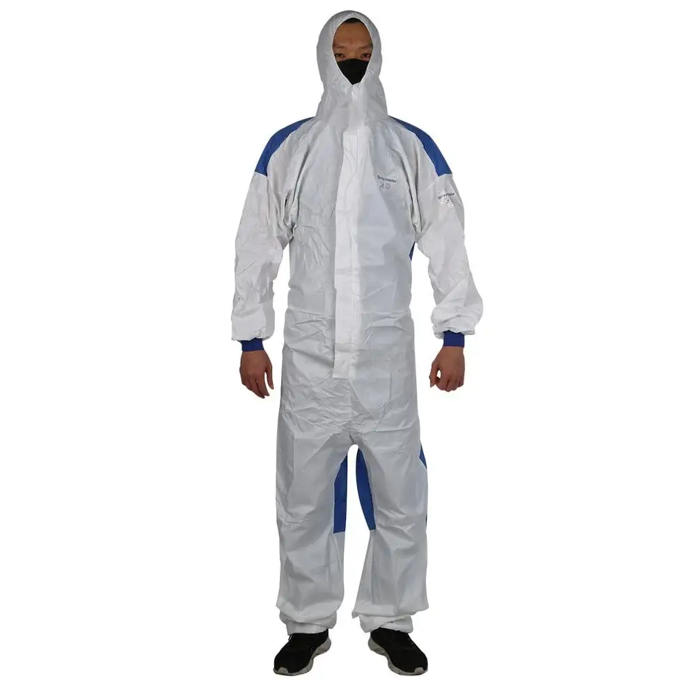 

Heat-sealed protective clothing Waterproof Oil-Resistant Protective Coverall Overall Suit Isolation gown 1 Piece