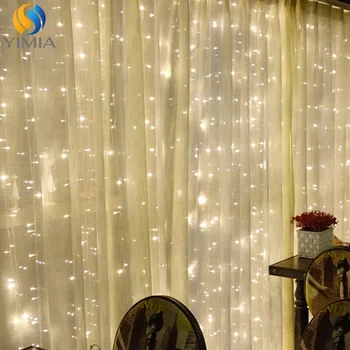 

3x2m 360 led icicle Lights led curtain fairy string fairy lights led Christmas light Garland for Wedding home window party decor