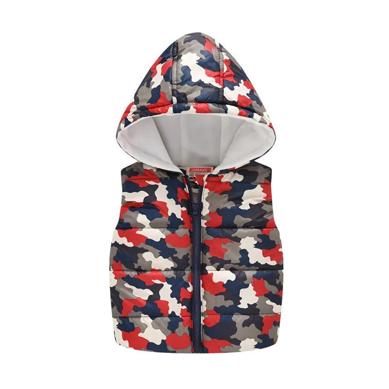 Boy girl clothes winter cotton coat jacket vest fashion printing hooded plus velvet warm outerwear 2019Hot sale quality clothing