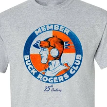 Camiseta de Buck Rogers en el siglo 25 para hombre y mujer, camiseta de gran tamaño con gráfico de ciencia ficción y cómics Estilo vintage