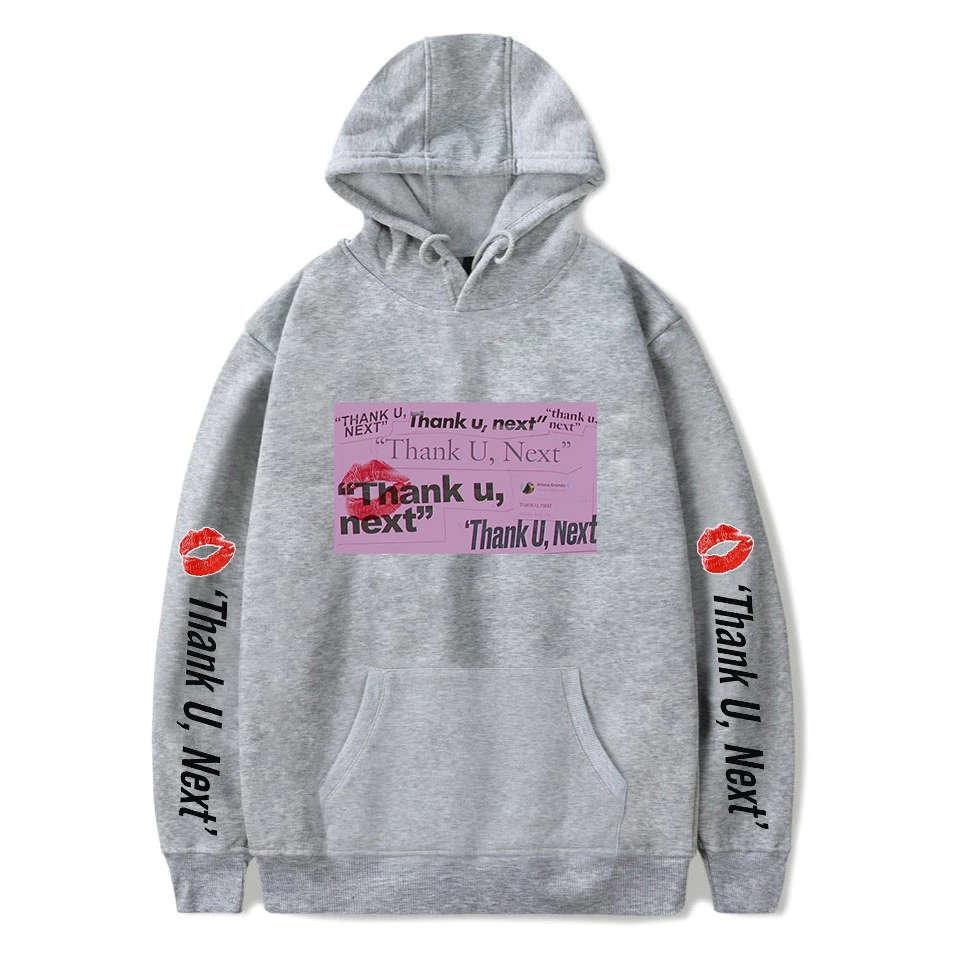 Ariana Grande, большие размеры, толстовка с капюшоном, Женская/Мужская, Thank You Next,, альбом, повседневная, хит-хоп, с принтом, Highstreet, толстовки