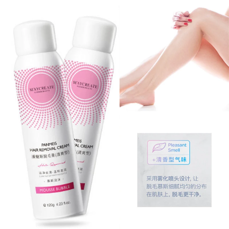 

120g Powerful Permanent Painless Hair Removal Spray Painless hair removal cream Hair removal bubble