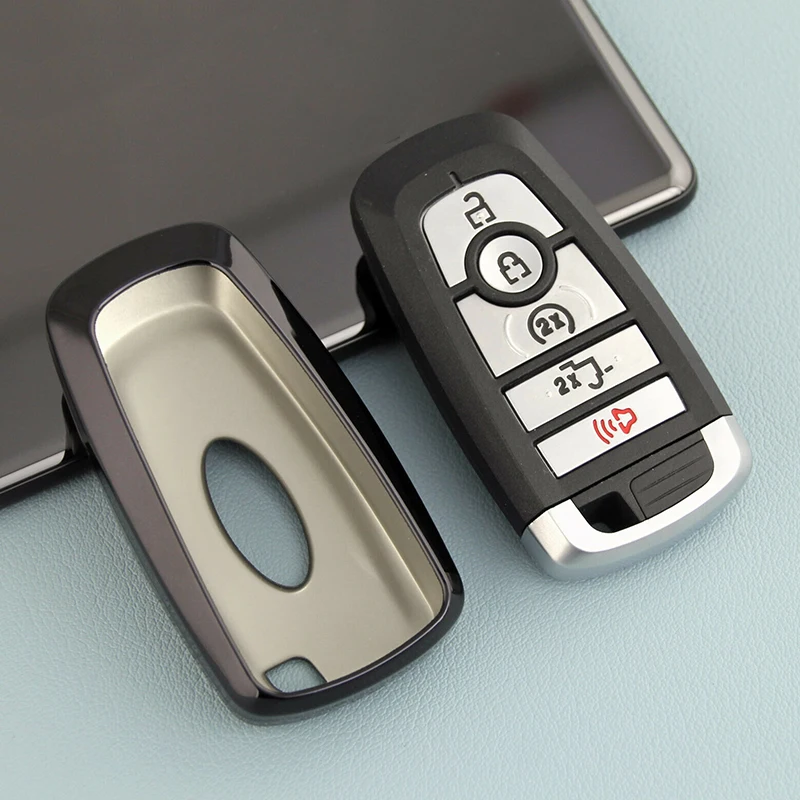 1* смарт-пульт дистанционного ключа оболочки чехол Fob чехол для Ford Explorer Edge Mustang