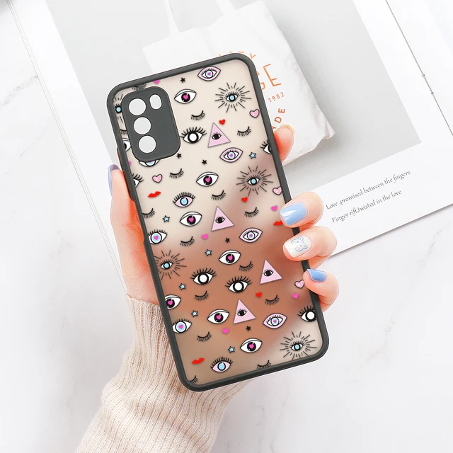 A03S Case For Samsung S21 Ultra Case S20 FE Plus Back Cover Hard PC Funda For Samsung A52 Galaxy A52S 5G A32 A12 A22 A72 Cases I361