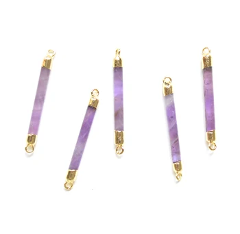 

New Amethysts crystal connector pendants, purple crystal charms for necklace bracelet