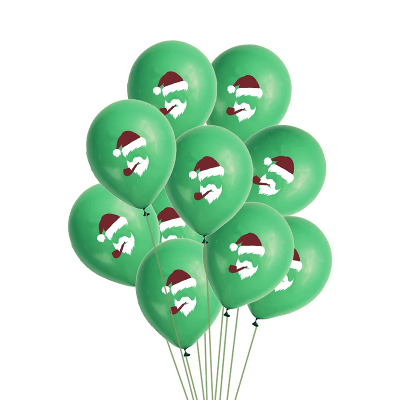 12inch Christmas Balloons Kids Room Decoration home decoration air balls christmas tree decorations Printed latex balloons