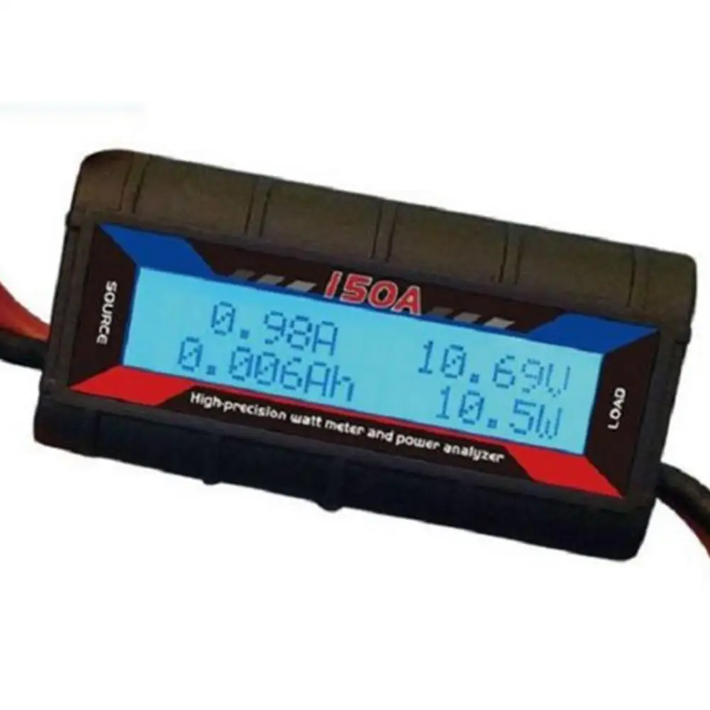 

150A AMP High Precision Watt Meter and Power Analyzer with Special Heavy WI Wire Wind Generator Solar DC Online(Black)