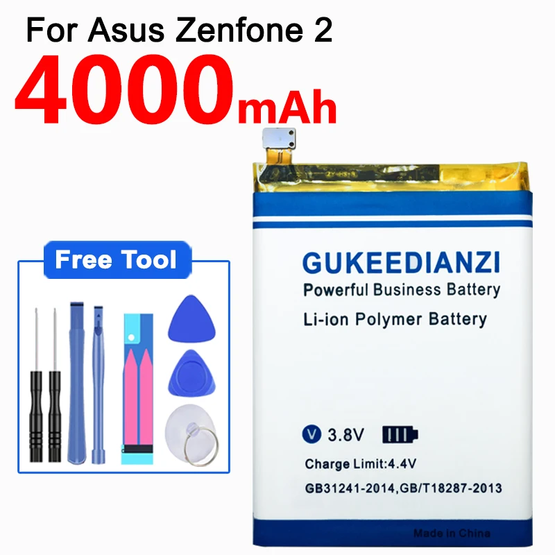 Аккумулятор GUKEEDIANZI 4000 мАч C11P1423 для Asus Zenfone 2 для Asus Zenfone 2 ZE500CL Z00D запасная батарея для мобильного телефона