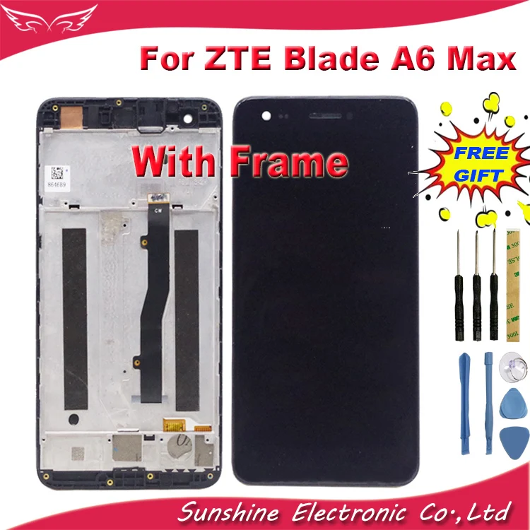 

Sunshine Tested For ZTE Blade A6 Max A0605 LCD Display Touch Screen Assembly Replacement Digitizer