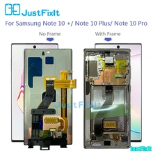 Для samsung Galaxy Note 10 plus Lcd с рамкой дисплея кодирующий преобразователь сенсорного экрана в сборе Note10plus/Note 10+/Note 10 pro