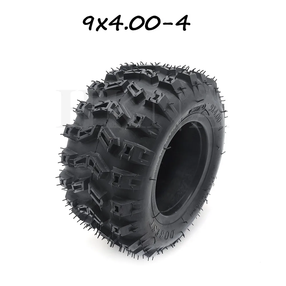 Вакуумные шины 9X4.00-4 бескамерные износостойкие для газонокосилки Golf ATV Pocket Bike Go Kart
