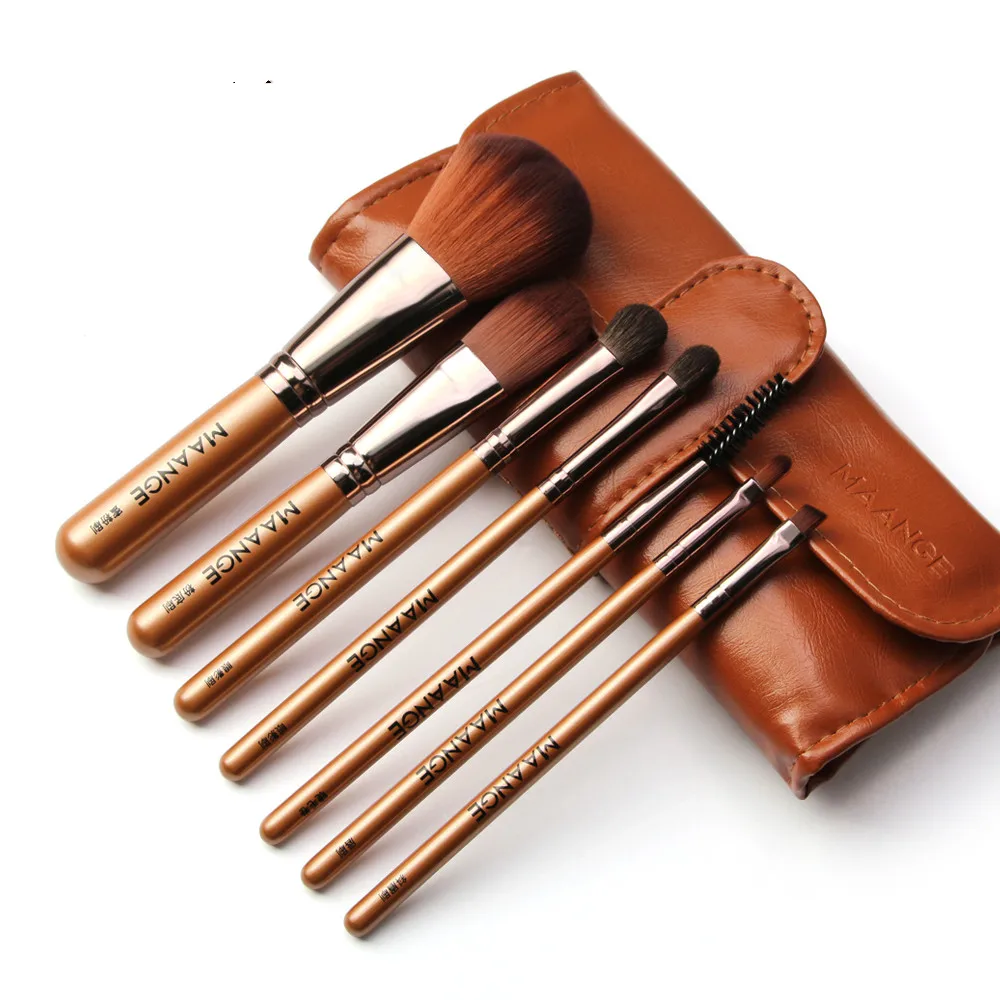 MAANGE-7PCS-Make-Up-Brushes-set-Foundation-Eye-Shadow-Concealer-Makeup-Tools-With-Cosmetic-Travel-Brush