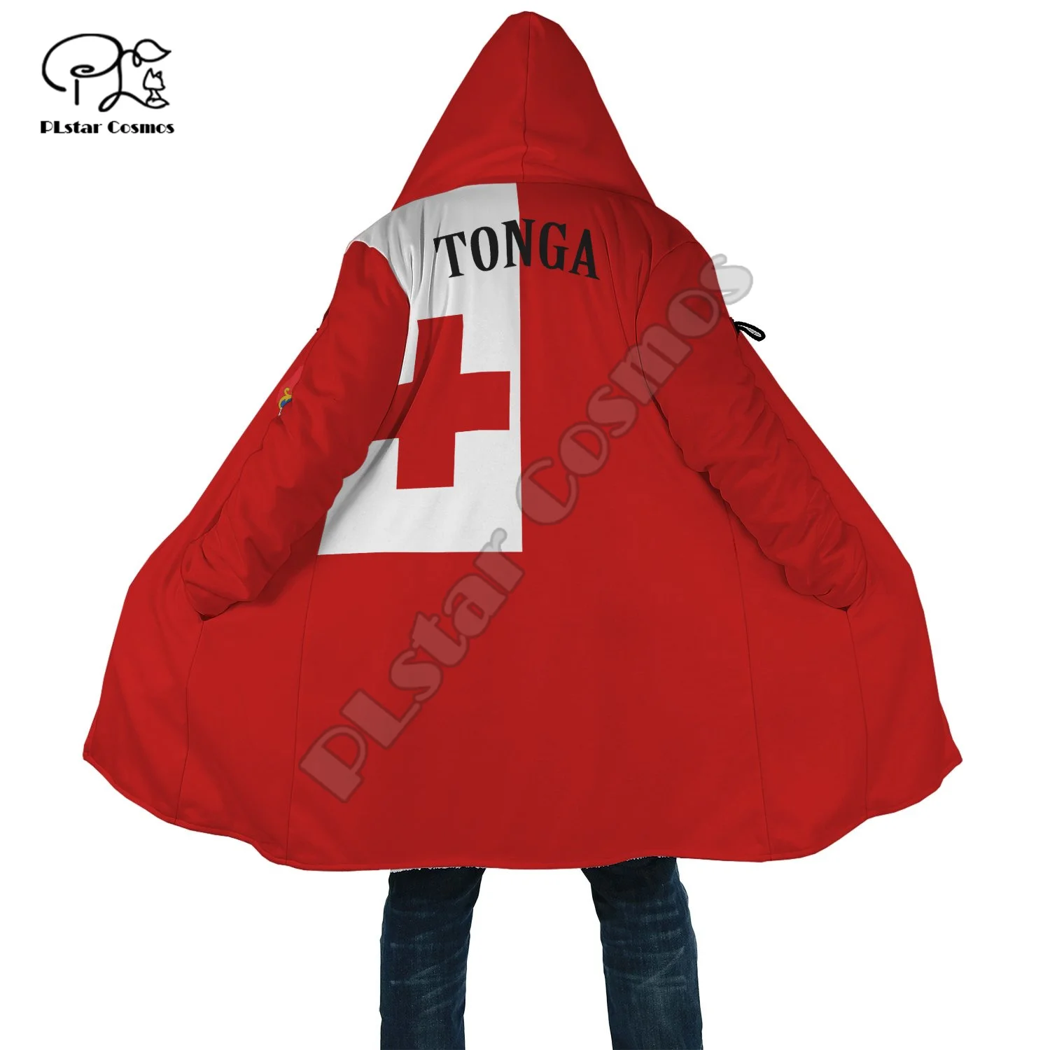 NewFashion Tahiti Narur Tonga Polynesia Tribal Culture Retro Tattoo Men/Women 3DPrint Streetwear Winter Coat Fleece Hood Cloak 1