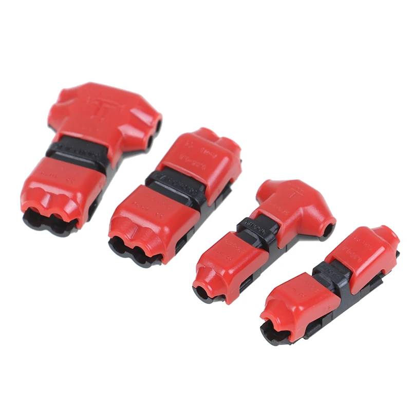 T/I Type 1pin/2pin Cable Connectors Terminals Crimp Scotch Lock Quick Splice Electrical Car Audio 18-24AWG  Wire Kit Tool 1PC