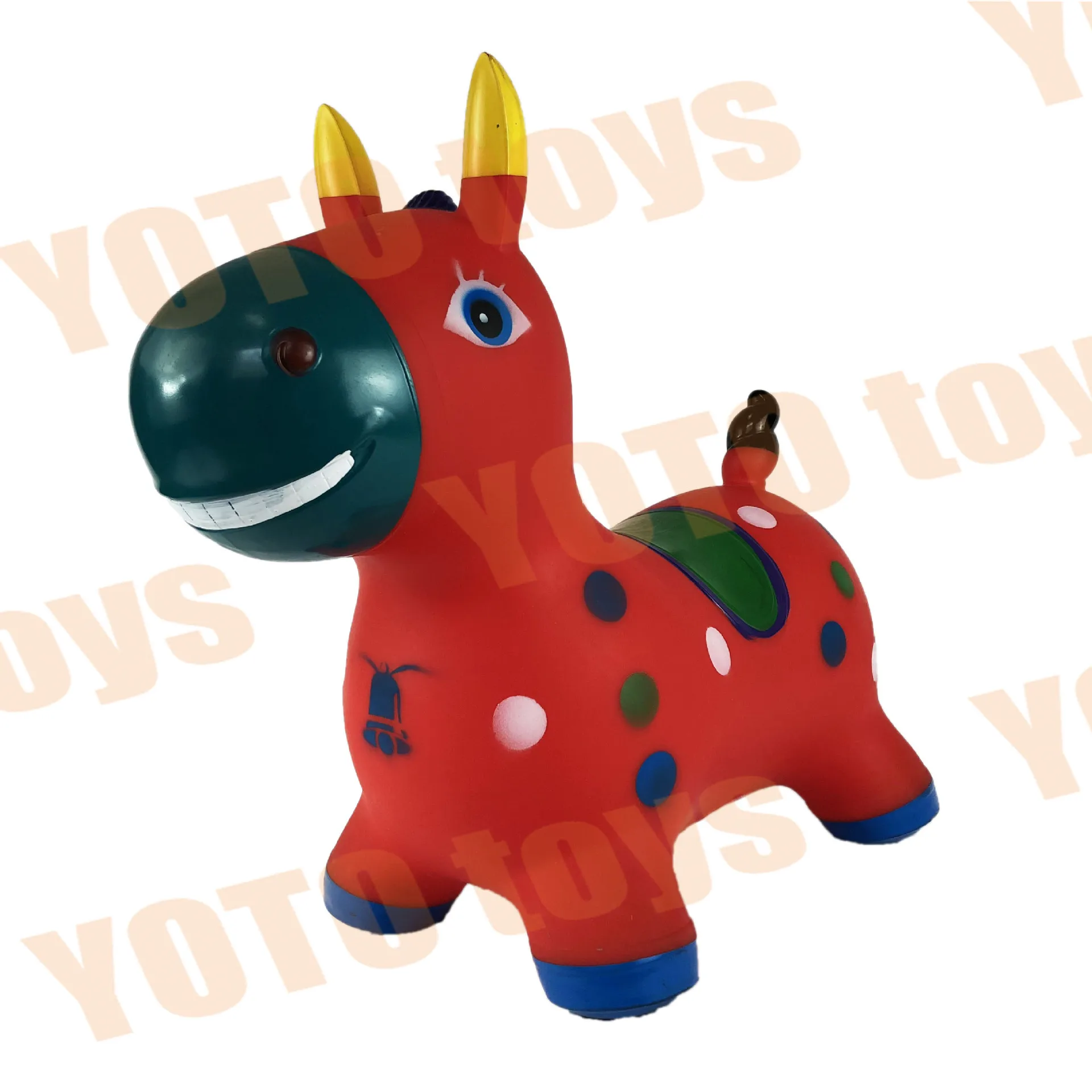 

Children Outdoor Toy Inflatable Little Donkey Kindergarten Toy Jumping Horse Wholesale Customizable