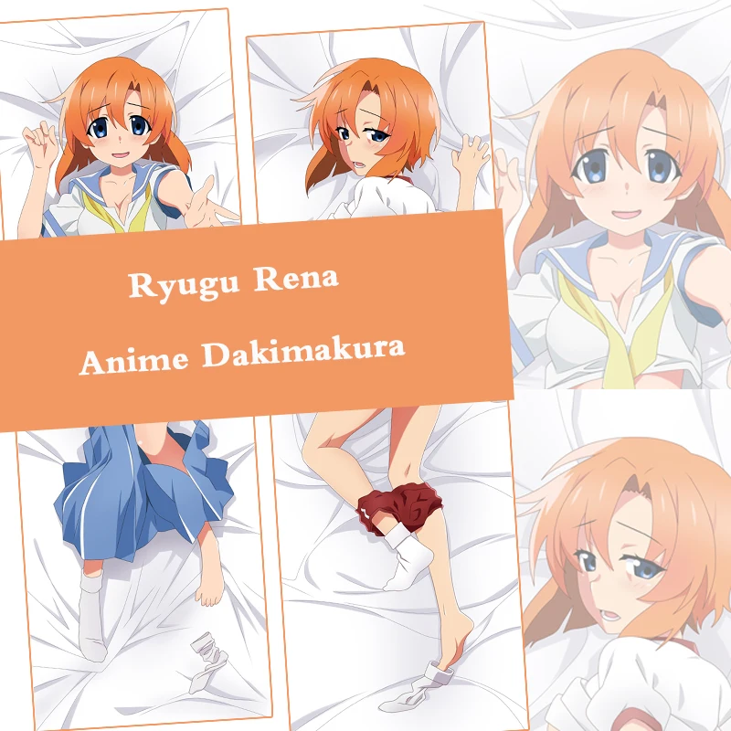 

Anime Dakimakura Higurashi When They Cry Hou Ryugu Rena Hugging Body Pillow Cover Otaku Throw Cushion Pillow Case