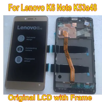 

Original Best Working Tested LCD Display Touch Panel Screen Digitizer Assembly with Frame For Lenovo K6 NOTE K6 Plus k53a48 Mobile Phone Sensor Parts