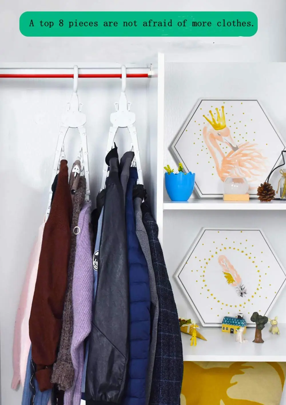 new multi-function magic hanger storage artifact folding hanger plastic drying rack vibration sound seamless hanger