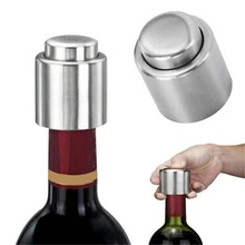 Hoomall 1 pc aço inoxidável vácuo garrafa de vinho rolha selado de armazenamento alta qualidade plug licor fluxo rolha despeje tampa(China)
