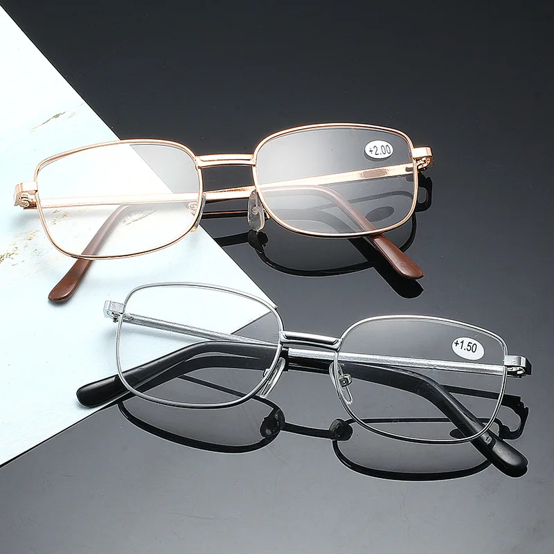 

ZUEE Men Women Reading Glasses Full Alloy Frame Resin Lens Comfy Light Clear Presbyopia Glasses +1.0 1.5 2.0 2.5 3.0 3.5 4.0