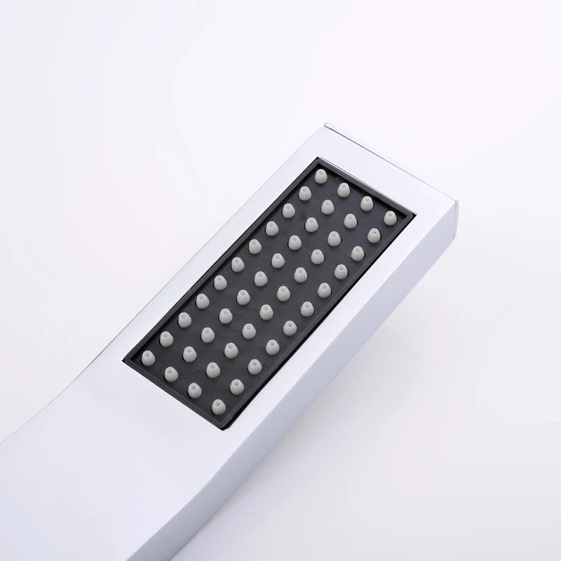 Slim Handheld Shower Head Wall Mounted Connector Brass Chrome Handheld Water Saving Shower Heads