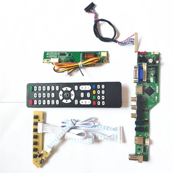 

For LP154WX4-TLB2/TLB4 1CCFL 30Pin LVDS T.V56 controller board LCD display panel Remote+Inverter+keyboard VGA HDMI AV USB RF Kit