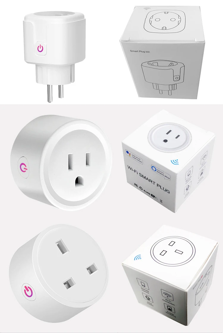 Wifi умная розетка Tuya умная домашняя розетка Smartlife EU, US, UK, Poland Корейская вилка совместима с Google Home Alexa