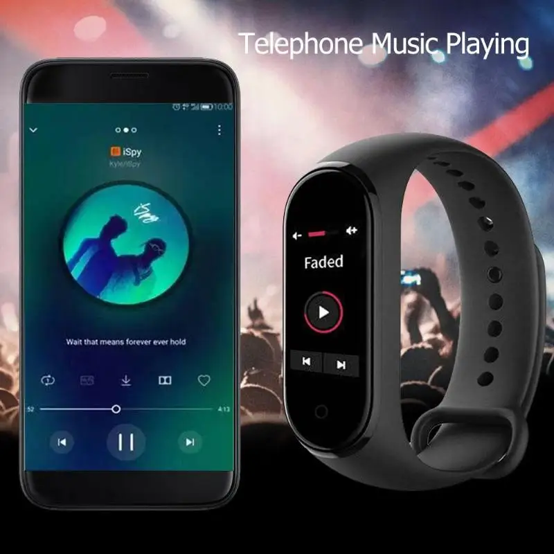  Xiaomi Mi Band 4 The Avengers Fitness Tracker OTA Upgrade Timer Countdown Weather Forecast Smart Wr - 4000121951385