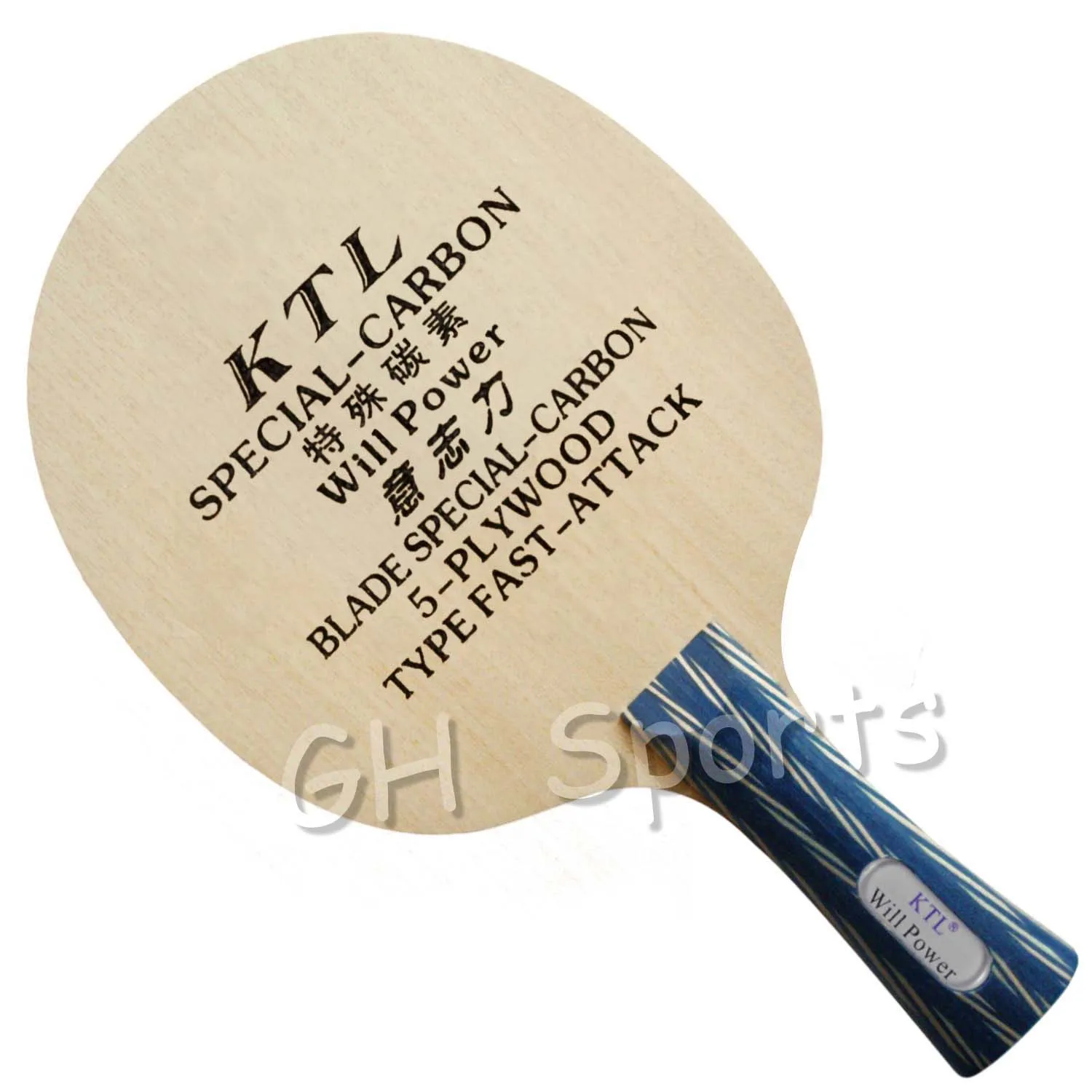 KTL Will PowerArylate-углеродное лезвие для настольного тенниса(Shakehand) для ракетки PingPong