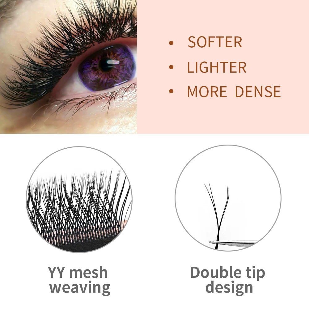 Оптовая продажа Y образные ресницы YY LASH для наращивания 0 07 легкие готовые