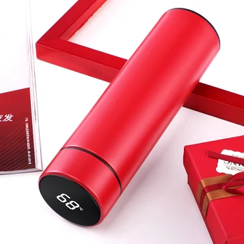 

500ml Stainless Steel Intelligent Temperature Measuring LED Touch Display Cup