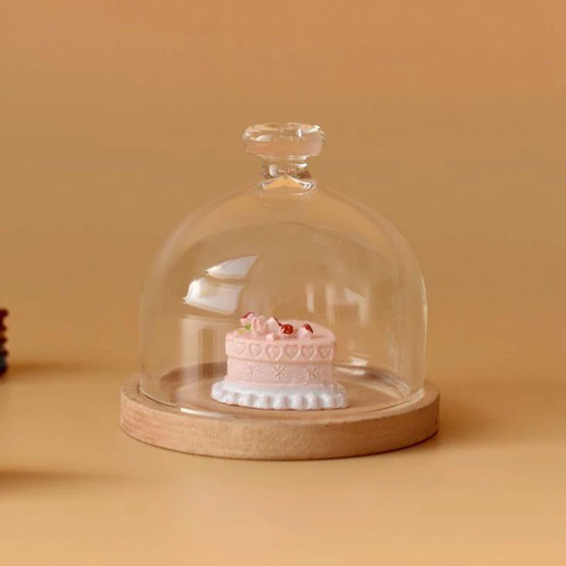 1:12 Dollhouse Miniature Candy Jar Glass Dessert Fruit Tray Doll House Decor Toy