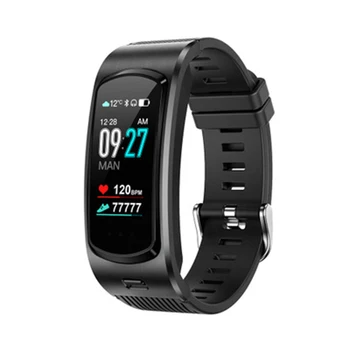 

Smart bracelet 0.96 color screen 2 in 1 bluetooth headset hands-free smart watch sports fitness headset for Android IOS