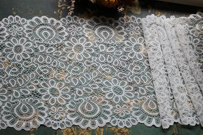 Elegant Lace Trim Black and White 2