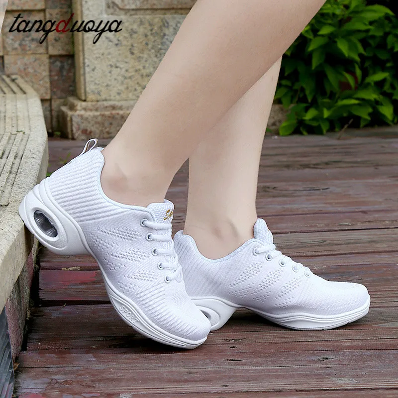 modern square dance shoes for women training gym shoes ballroom dancing shoes for girls jazz dance sneakers 41