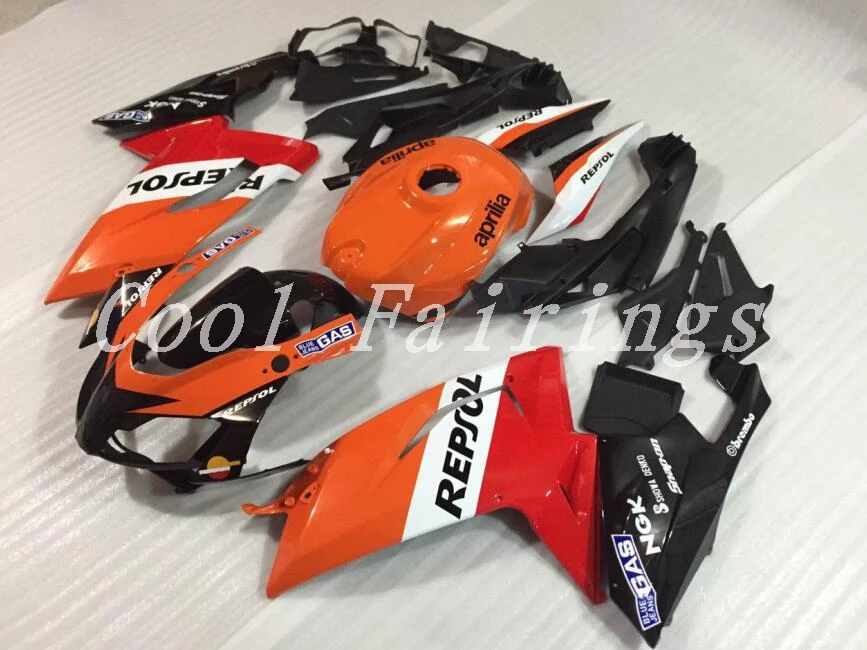 Топ мотоциклетный вставной обтекатель комплект подходит для Aprilia RS125 06 07 08 09 10 11 RS4 РСВ 125 2006 2009 2011 Обтекатели на заказ Repsol