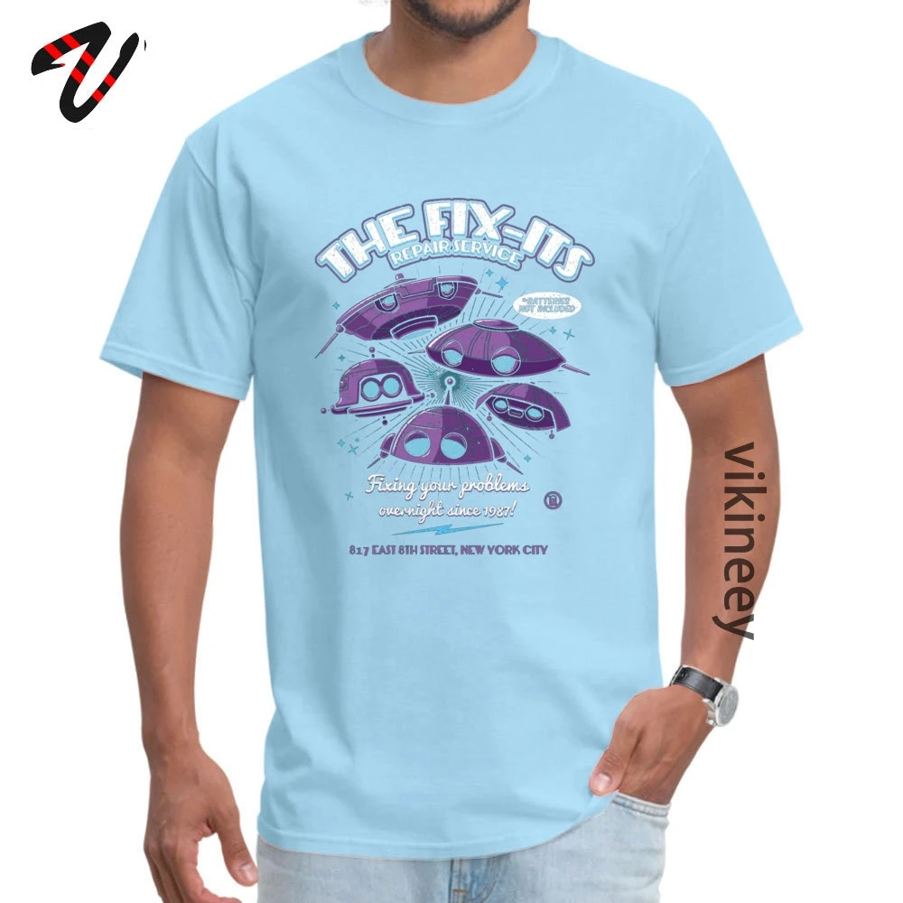  Casual Tops Shirts Special Short Sleeve Men&amp;#39;s T Shirts TpicOriginaltitle Printing Summer/Autumn Tops Shirts Crewneck The Fix-Its Repair Service -1447 light