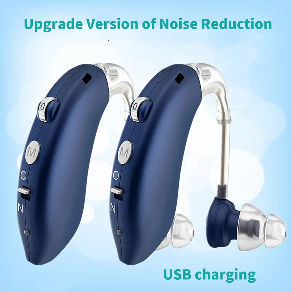 Bluetooth Hearing Aid Deaf Voice Loud speaker Elderly Mini Rechargeable Adjustable Tone Sound Amplifier TV Game Call | Красота и