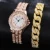 Diamond Women Watches Gold Watch Ladies Wrist Watches Luxury Brand Rhinestone Women's Bracelet Watches Female Relogio Feminino 15