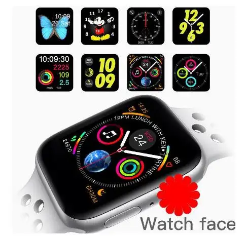 Bluetooth Smart Watch series 4 IWO 8 1:1 SmartWatch 44mm Case for Apple iOS Android Heart Rate ECG Pedometer