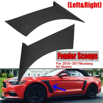 

2X Car Front Side for Fender Door Scoops Frame Cover for Ford Mustang GT350 Style 2015-2017 Car for Fender Scoops Cover