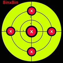3 Styles 10pcs/Lot Splash Flower Target 8Inch Adhesive Indoor Outdoor Reactivity Shooting Target Aim For Rifle / Pistol Binders
