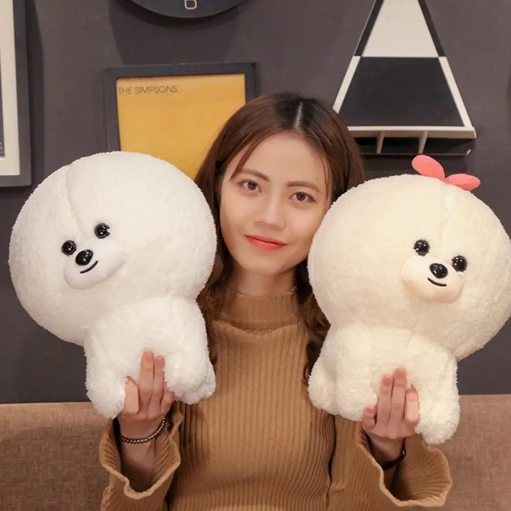 Нет 30 см милый мультфильм Bichon Frise форма кукла игрушка висячая Подвеска для