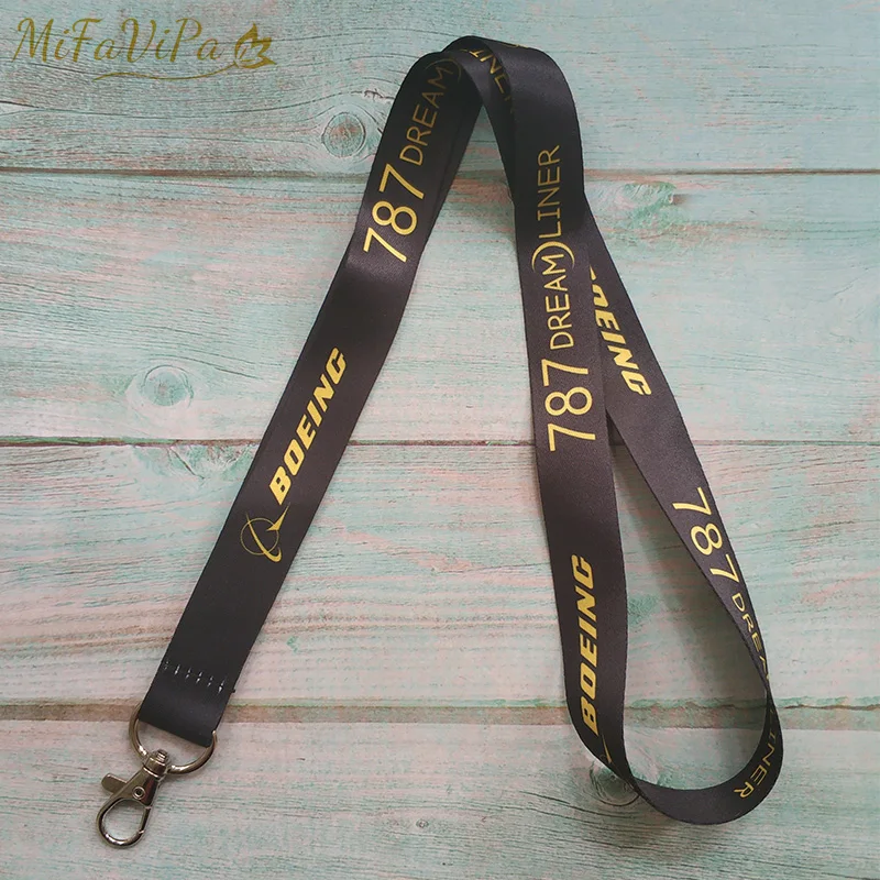 MiFaViPa Fashion Trinkets Boeing Neck Strap Chaveiro Key Chain Yellow llavero Lanyard Keychain for ID Card Christmas Gift | Украшения и