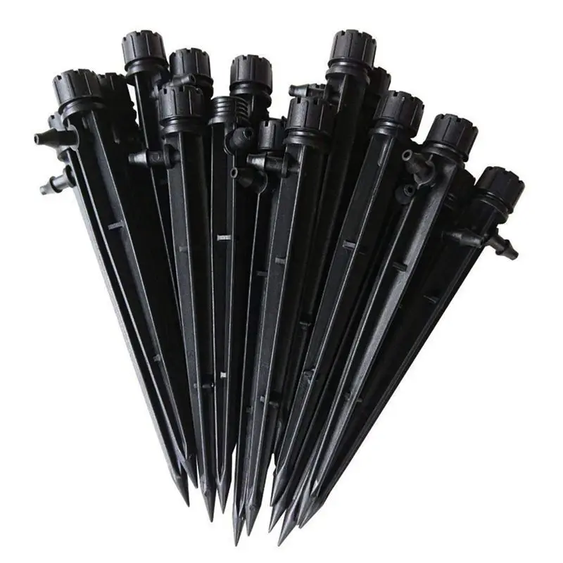 (Pack of 100) Drip Emitters Perfect for 4mm / 7mm Tube Adjustable 360 Degree Water Flow Irrigation System Flower beds | Дом и сад